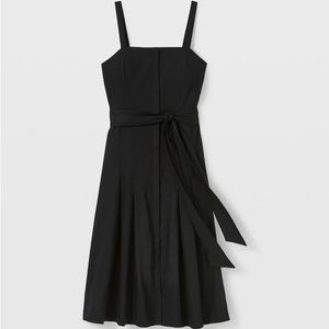 CLUB MONACO Solid Linen Blend Midi Dress - size 4